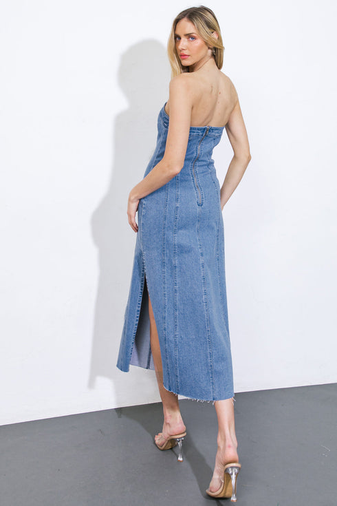 youre-thriving-denim-midi-dress Flying Tomato-Sophia's Style-2